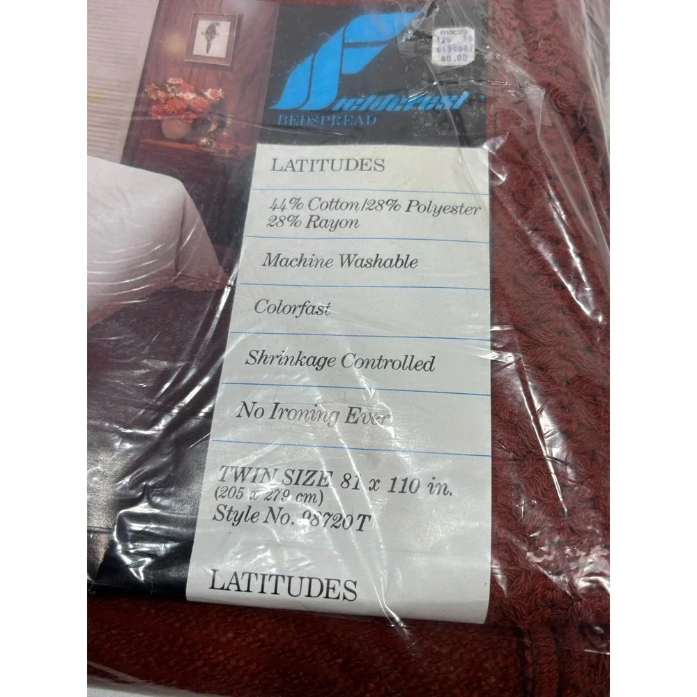 Fieldcrest polyester twin bedspread